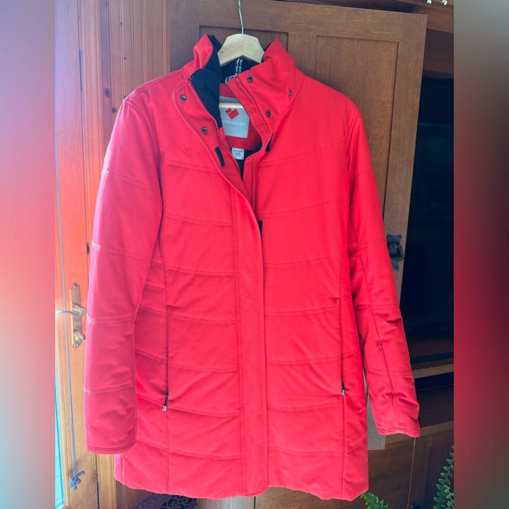 Obermeyer Tuscany Women's Ski Jacket with Hood Red Size 10